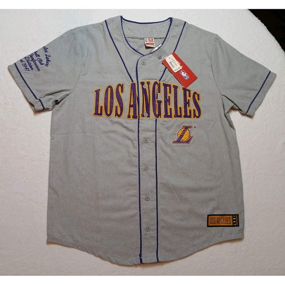 Ultra Game Men's NBA Official LA Lakers Short Sleeve Jersey Sz Medium NWT $65.00